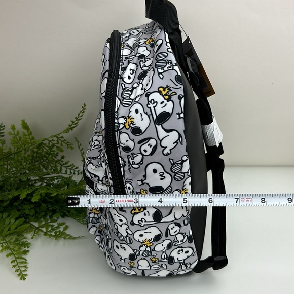 Snoopy Woodstock Mini Backpack NWT! Lightweight, Grey and black nylon - Picture 10 of 16